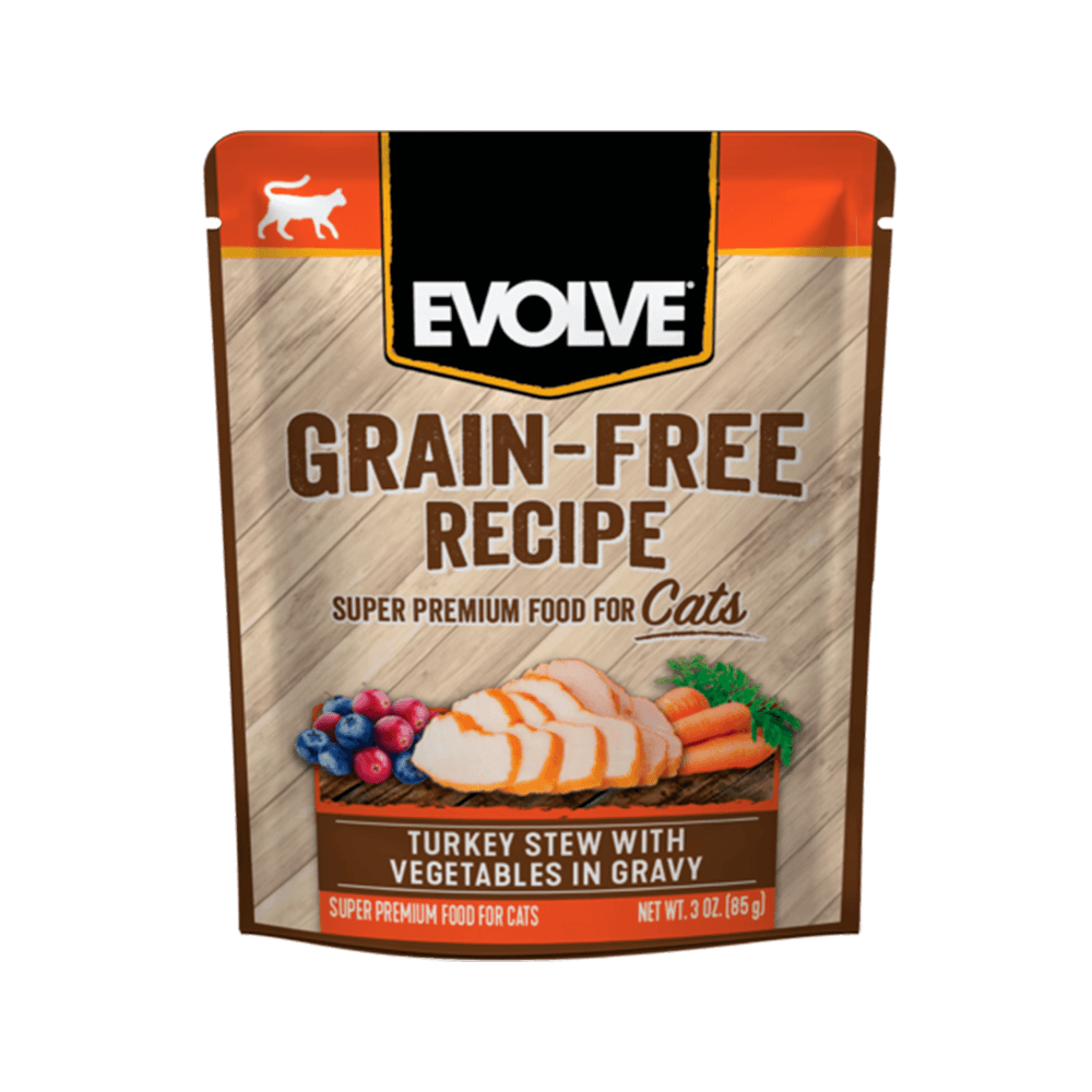 Evolve Cat Turkey Grain Free Pouch 85G