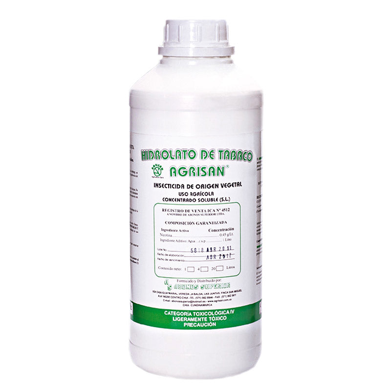 Hidrolato De Tabaco Agrisan x 1 Lt