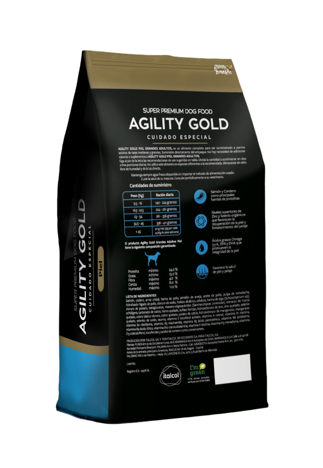 Agility Gold Piel Perros Grandes Adultos