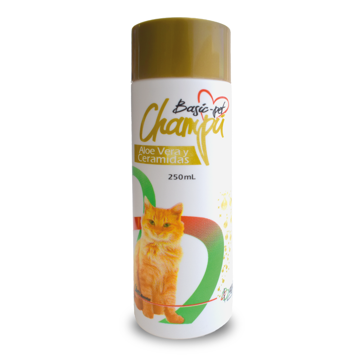 Shampoo Basic Pet Gatos con Aloe Vera y Ceramidas 250ml