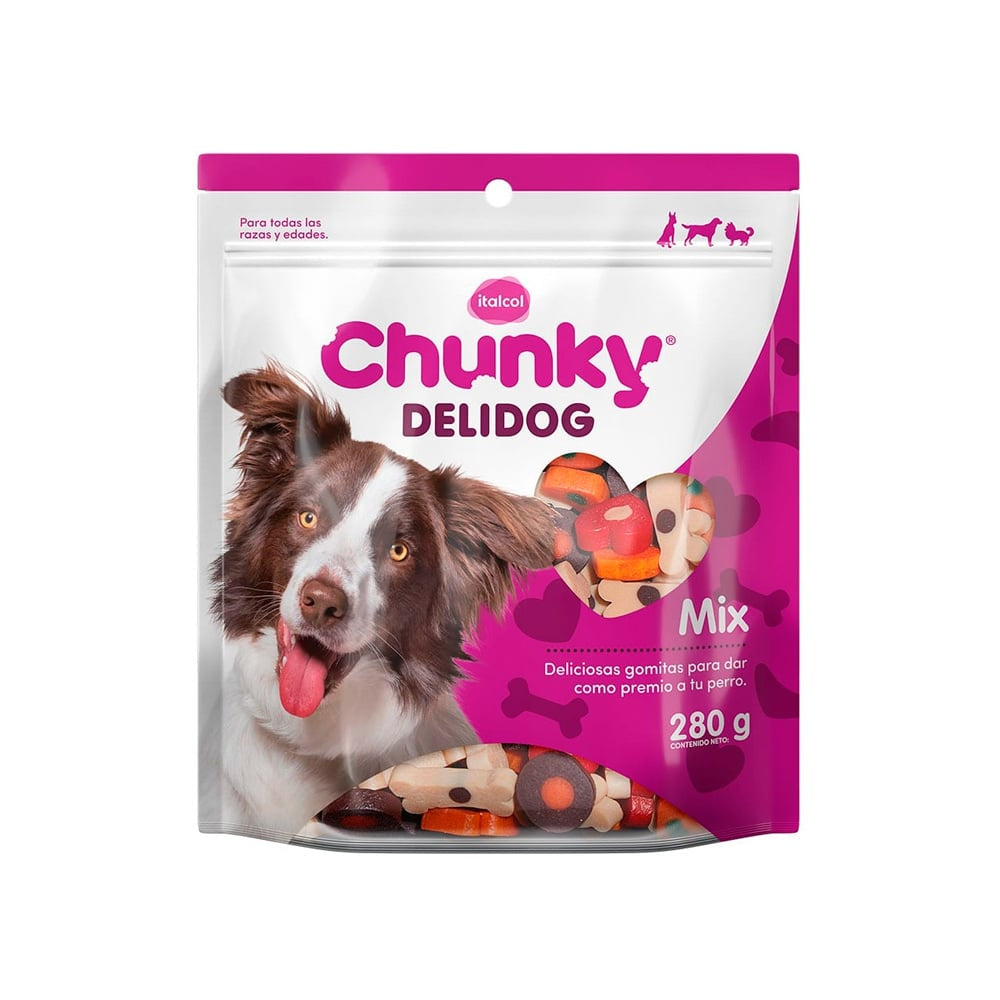 Chunky Delidog Mix Gomitas para perros de todas las edades