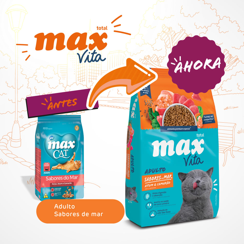 Max Vita Adulto Sabores De Mar 1 Kg