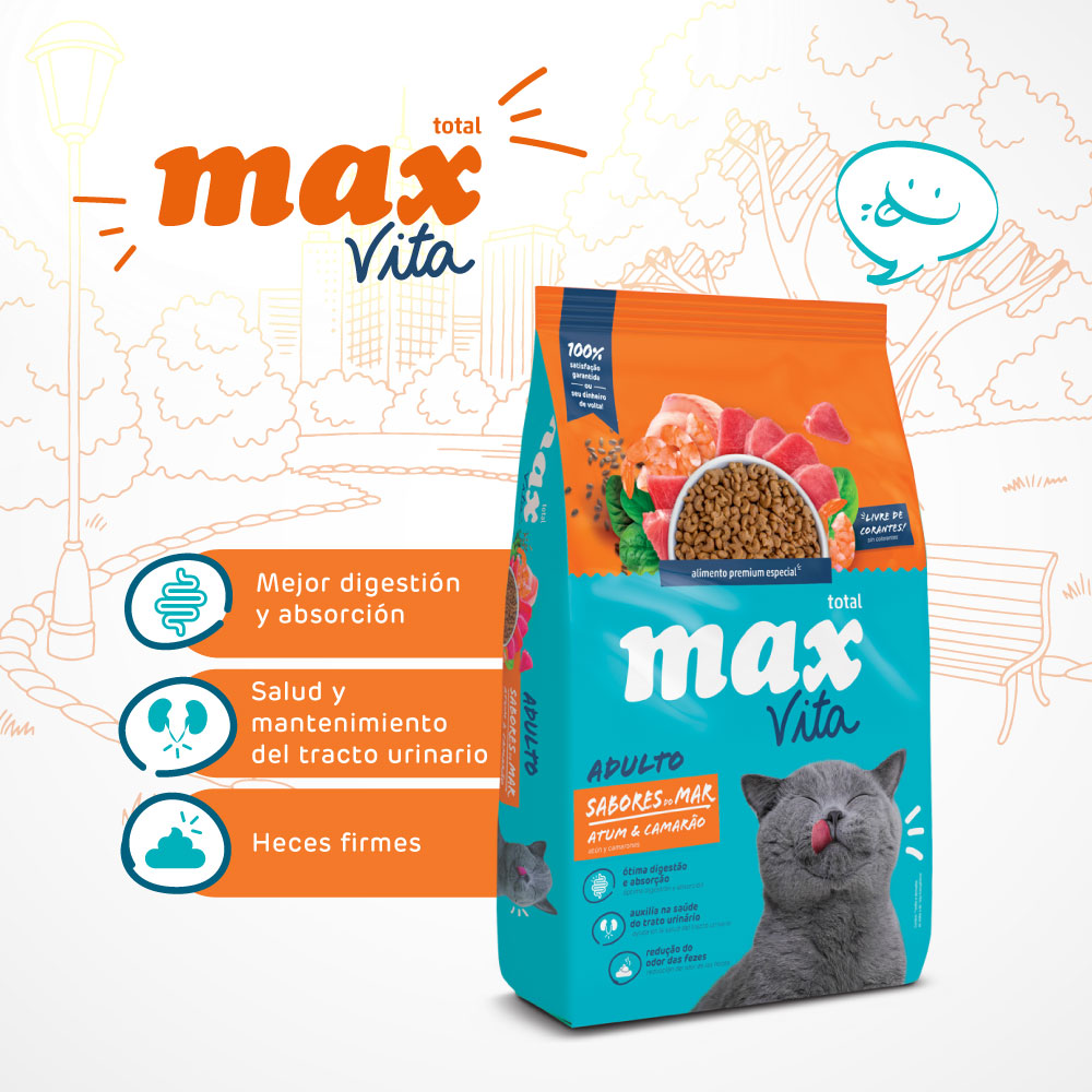 Max Vita Adulto Sabores De Mar 1 Kg