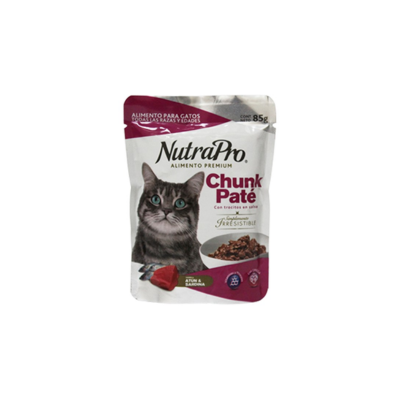 Paté NutraPro Chunk Gatos Atún y Sardina 85g