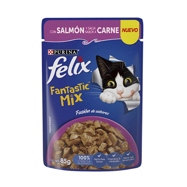 Felix Fantastic Mix Salmón Y Salsa Sabor A Carne