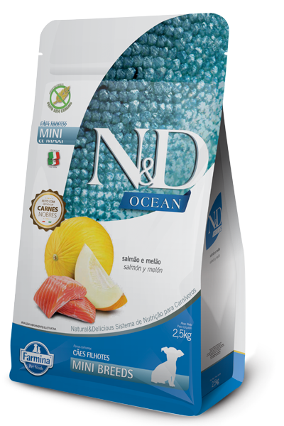 Alimento de Salmon Perro Mini N&D Ocean x 2,5 kg