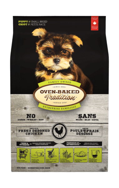 Tradition Puppy Small Breeds Oven-Baked Chicken es la elección perfecta para proporcionar una nutrición equilibrada y de alta calidad a cachorros de razas pequeñas. ¡Haz tu pedido hoy y ofrece a tu mascota una alimentación premium!