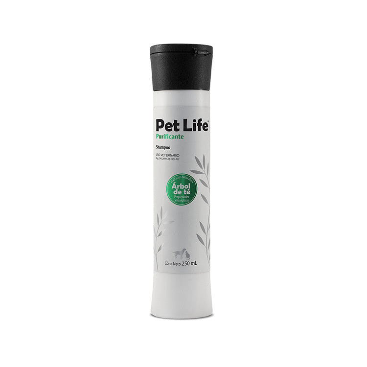 Shampoo Purificante Pet Life 250cc Limpieza Profunda para el Pelaje de tu Perro