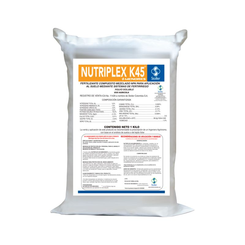 Nutriplex K45 (5-5-45) + Elementos Menores