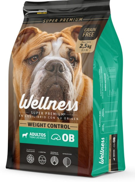 Wellness Super Premium Control Peso Perro Adulto 2.5Kg