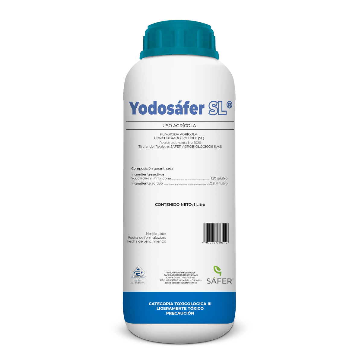 Descubre Yodosáfer SL, el germinicida profesional formulado con Yodo Polivinil Pirrolidona. Este potente producto está diseñado para ofrecer un control superior sobre organismos patógenos mediante una acción de oxidación-reducción específica que ataca la pared celular de los patógenos.