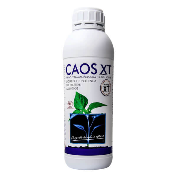 CAOS XT con Tecnología XT es la solución perfecta para la nutrición avanzada de cultivos, ofreciendo una absorción eficiente de calcio, boro y aminoácidos. Promueve el desarrollo óptimo de raíces, ramas, brotes y frutos. ¡Haz tu pedido hoy y mejora la salud de tus plantas!