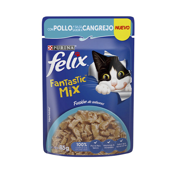 Felix Fantastic Mix Pollo Y Salsa Sabor A Cangrejo