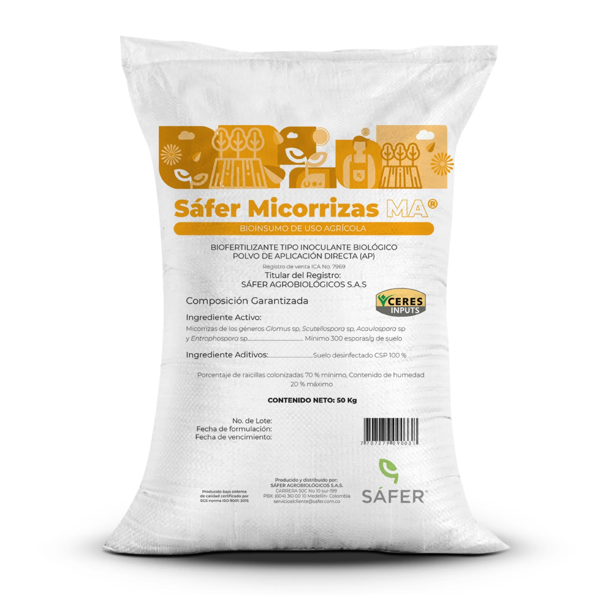 Sáfer Micorrizas M.A&nbsp;es el bioestimulante radicular revolucionario que maximiza la productividad de tus plantas y reduce la necesidad de fertilizantes, brindando una alternativa más eficiente y respetuosa con el medio ambiente.