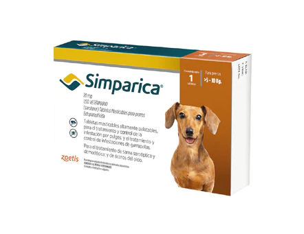 Simparica 20 Mg. De 5 A 10Kg - 1 Und