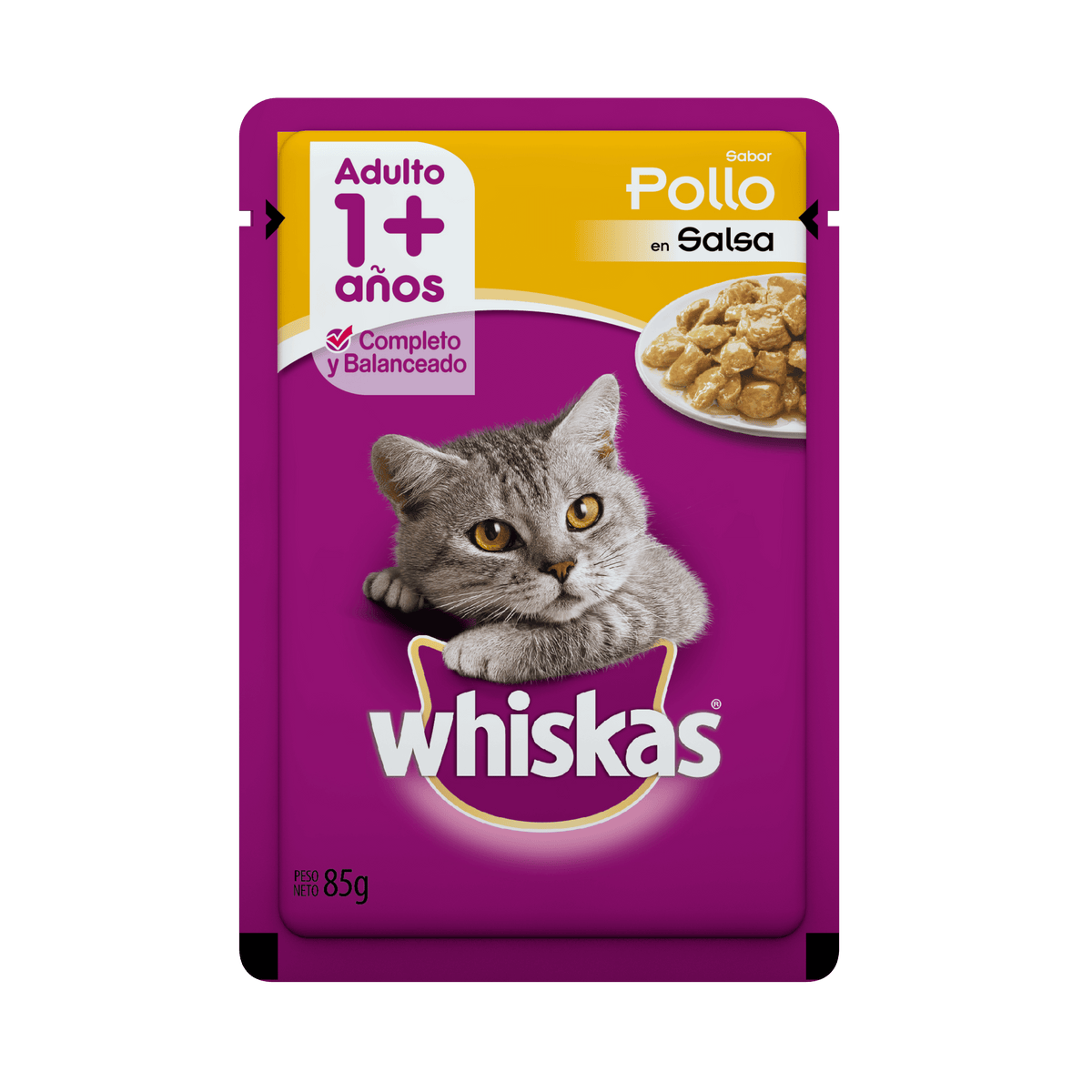 Whiskas pouch adulto pollo en salsa|Pedigree