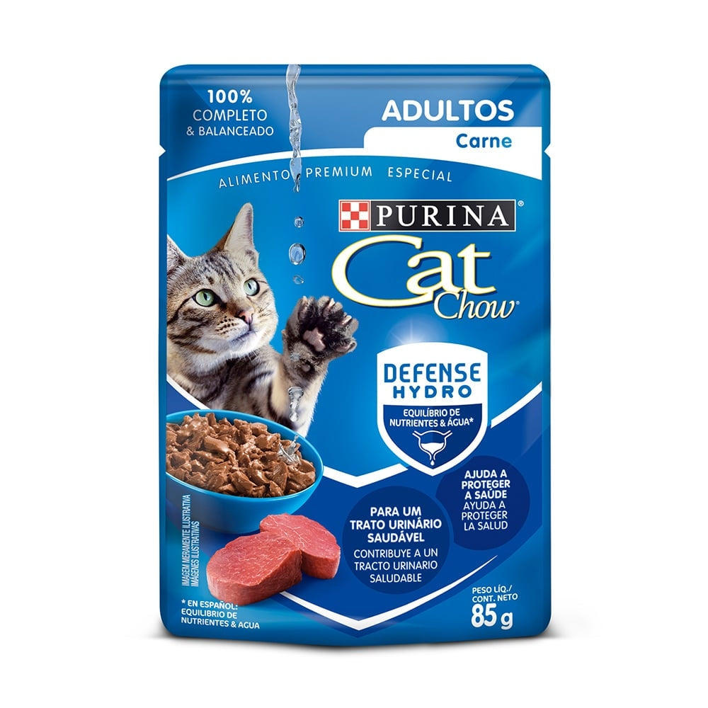 CAT CHOW ADULTOS CARNE 85 GR|Tierragro