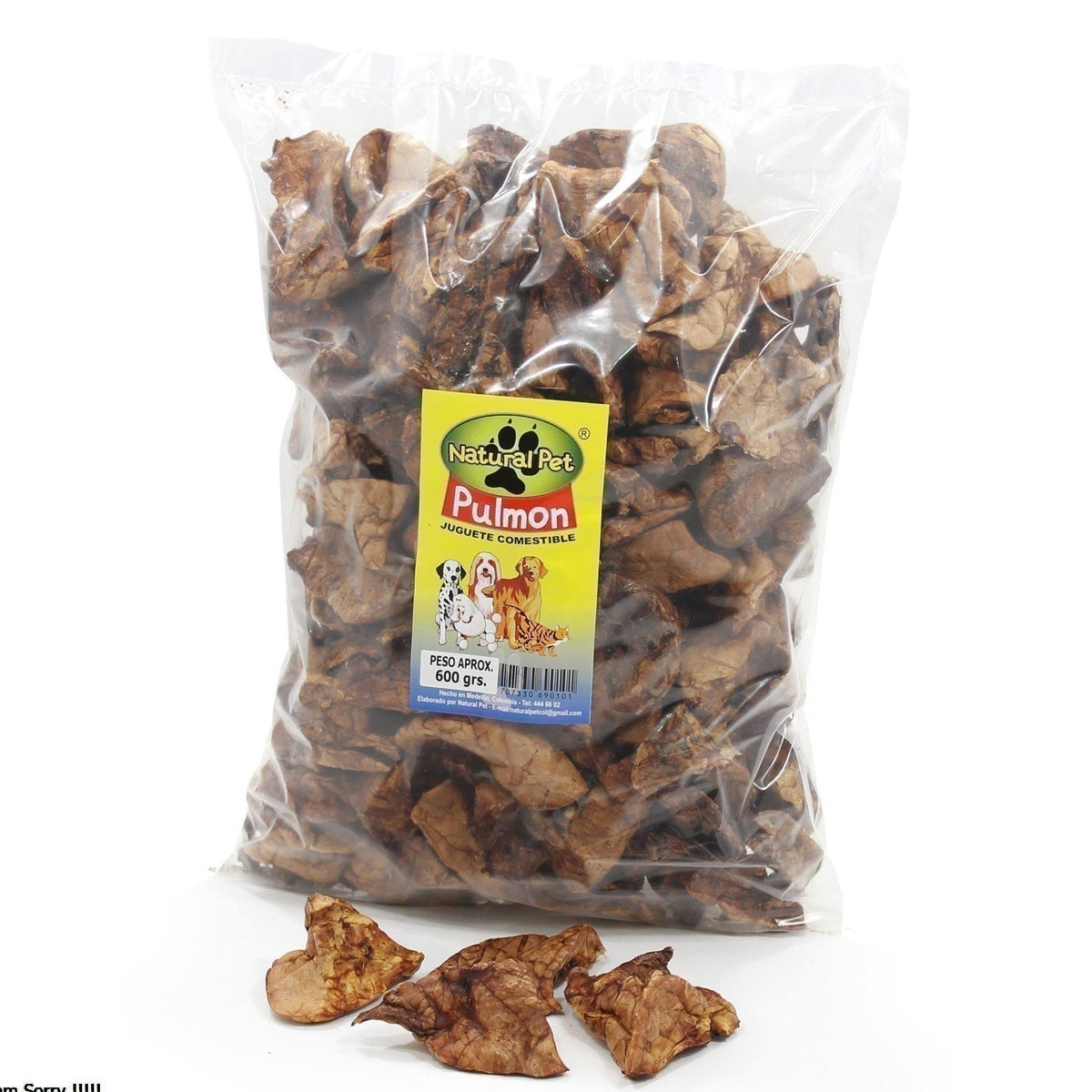 Pulmon bolsa x 500 gr|NATURAL PET