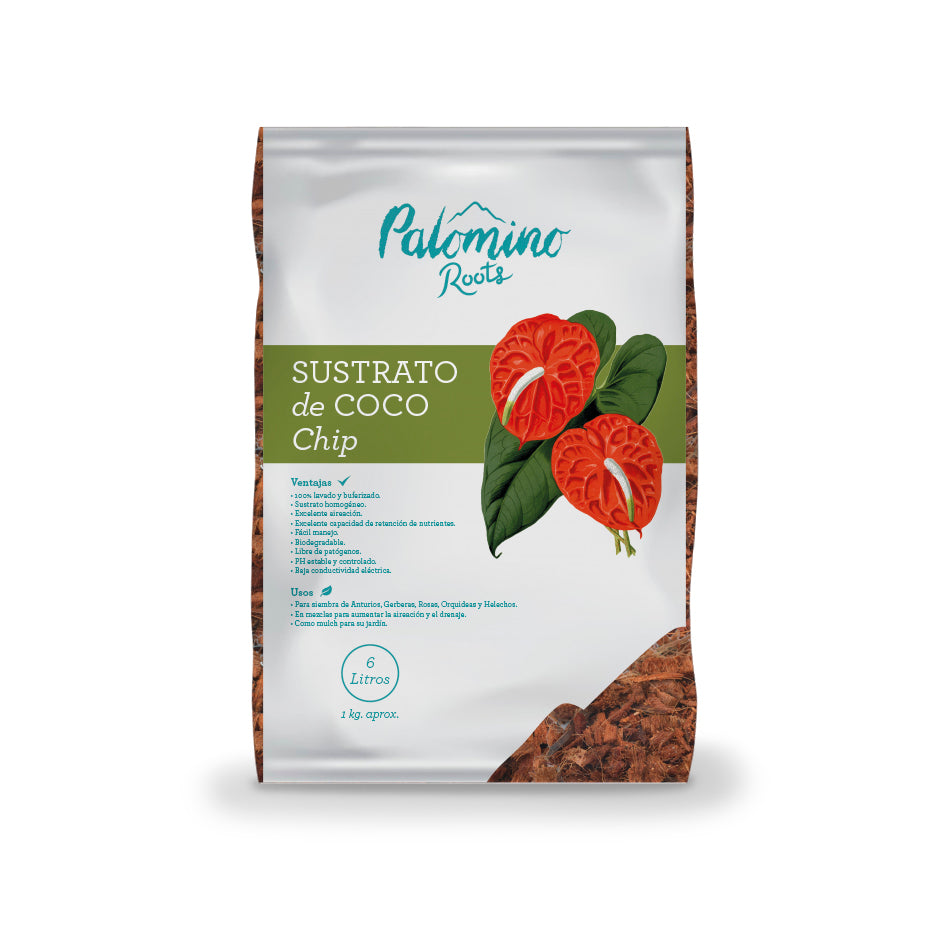 Sustrato de coco chip x 6 l|Palomino