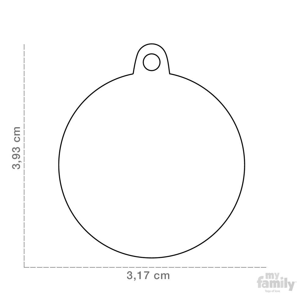 Placa de identificación para mascotas - Círculo grande BASIC - Accesorios Mascotas - Tierragro Colombia (5829513347222)