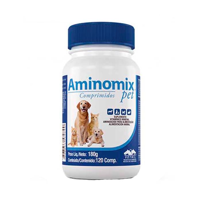 Aminomix Pet - 120 Tabletas|Vetnil