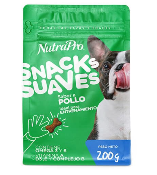 Nutrapro Snack Suaves Perro Pollo 200 Gr