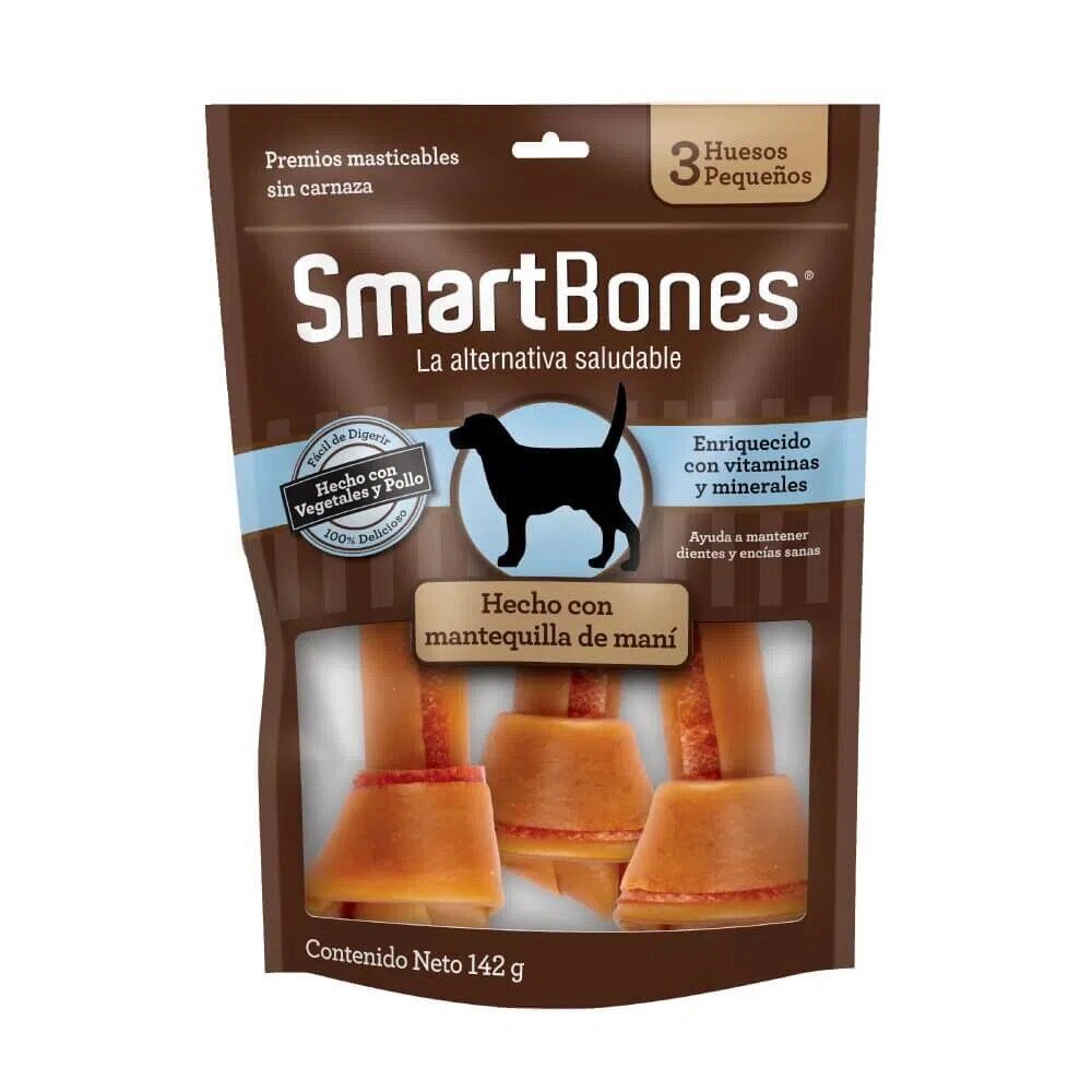 Smartbones Snack Para Perro Peanut Butter Small 3 Und