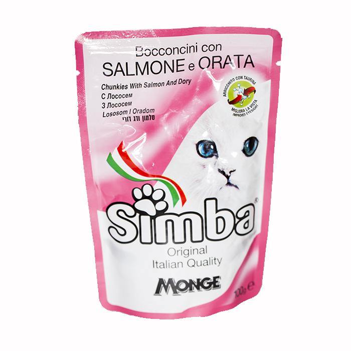 Simba Cat Salmón x 100 gr|Inversiones Ala