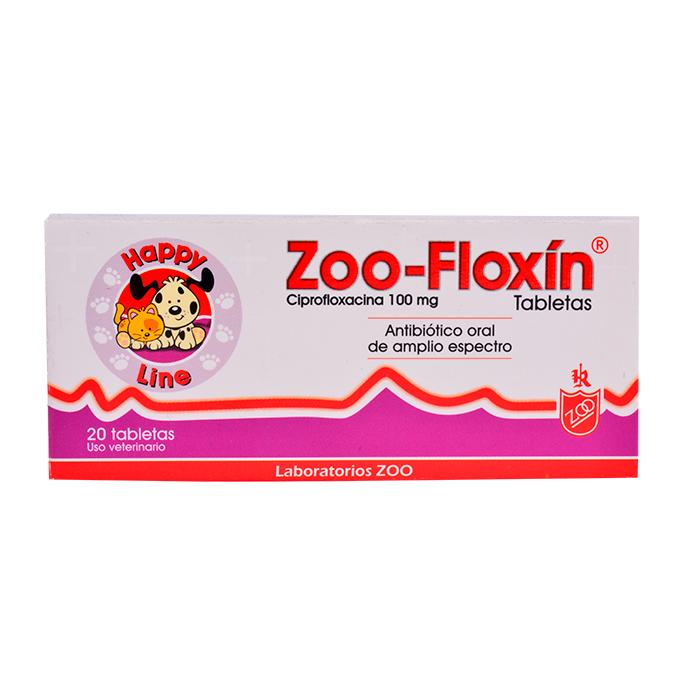 Zoo-Floxin 100 mg (20 Tabletas)|Zoo